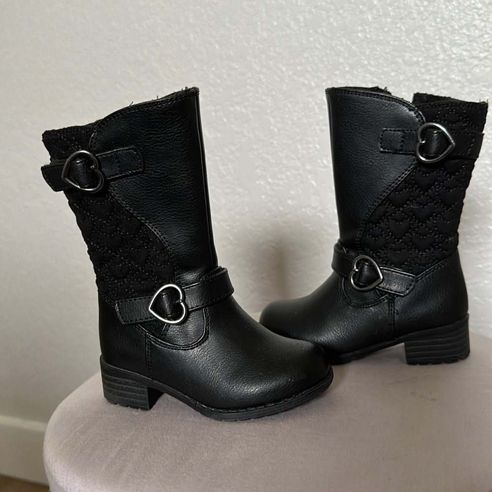 Black size 5 toddler boots, Rachel shoes , good condition